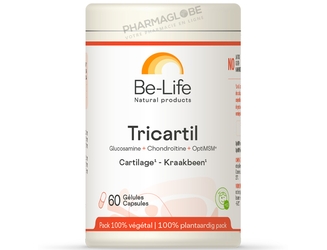 Tricartil-60-Gélules-Glucosamine-Chondroïtine-Opti-MSM-Be-Life-Bio-Life-Cartilage-pharmaglobe.lu