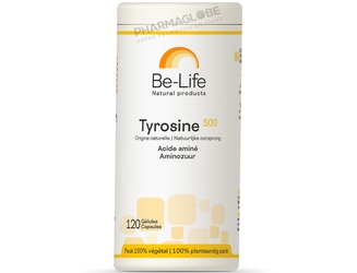 Tyrosine-500-Be-Life-Bio-Life-120-Gélules-Acide-Aminé-pharmaglobe.lu