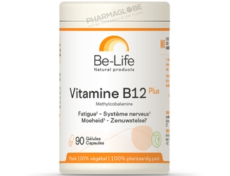 Vitamine-B12-Plus-90-Gélules-Be-Life-Bio-Life-Fatigue-Système-nerveux-pharmaglobe.lu