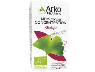Arkopharma-Arkogélules-Ginkgo-BIO-150-Gélules-pharmaglobe.lu