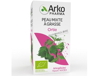 Arkopharma-Arkogélules-Ortie-BIO-45-Gélules-Peau-mixte-a-grasse-pharmaglobe.lu