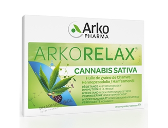 Arkopharma-Arkorelax-Cannabis-Sativa-30-Comprimés-Huile-de-Graine-de-Chanvre-30-cp-pharmaglobe.lu