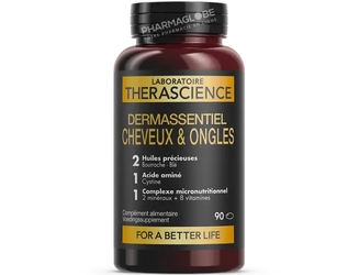 Therascience-Dermassentiel-Cheveux&Ongles-90-Capsules-pharmaglobe.lu