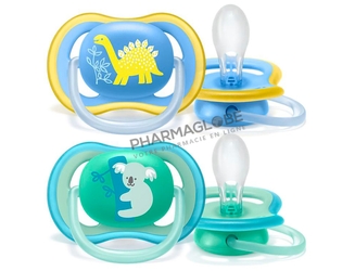 AVENT-SUCETTE-ultra-AIR-BOY-KOALA-DINO-+18M-phillips-pharmaglobe.lu