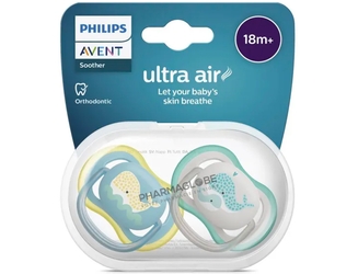 AVENT-SUCETTE-+18-MOIS-ultra-AIR-BALEINE-X2-tetines-bebe-plus-18-mois-philips.lu