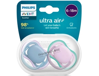 AVENT-SUCETTE-+6M-AIR-LILAS-BLEU-X2-tetines-bebe-plus-6-mois-philips.lu