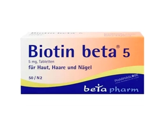 Biotin-Beta-5-mg-50-Comprimés-pharmaglobe.lu