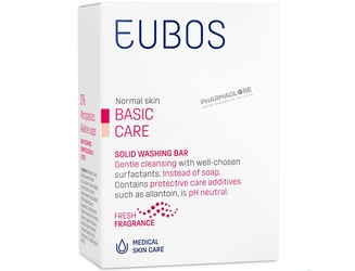 Eubos-Basic-Pain-Dermatologique-Rouge-Solide-125g-Parfum-Frais-Peaux-à-Imperfections-pharmaglobe.lu