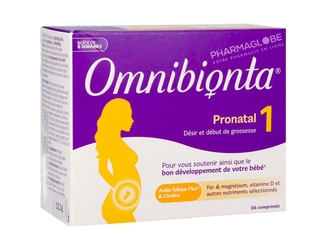OMNIBIONTA-1-PRONATAL-8-Weeks-56-Comprimes-8-semaines-vitamines-conception-et-grossesse-pharmaglobe.lu