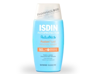ISDIN-Fotoprotector-Pediatrics-Fusion-Fluid-Mineral-Baby-SPF-50-Crème-Solaire-100%-Minérale-Enfants-et-Bébés-à-Partir-de-6-Mois-pharmaglobe.lu