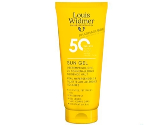 Louis-Widmer-Sun-Gel-SPF50-Légèrement-Parfumé-Tube-100-ml-Protection-Solaire-pharmaglobe.lu