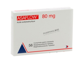 Asaflow-80-mg-56-Comprimés-Gastro-Résistants-Takeda-Acide-Acétylsalicylique-pharmaglobe.lu