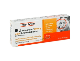 IBU-Ratiopharm-200-mg-Akut-Schmerztabletten-20-Comprimés-Pelliculés-douleurs-fievres-ibuprofene-pharmaglobe.lu