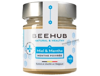 BEEHUB-MIEL-MENTHE-POIVREE-165G-miel-pharmaglobe.lu