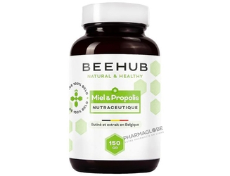BEEHUB-MIEL-PROPOLIS-100-pourcent-BELGE-150G-pharmaglobe.lu