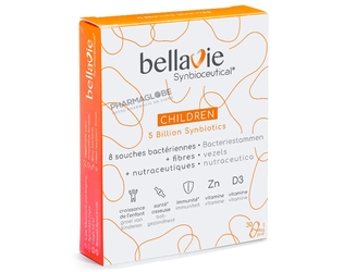 BELLAVIE-CHILDREN-30-CAPSULES-complement-alimentaires-souches-microbiennes-equilibre-microbiote-intestinal-pharmaglobe.lu