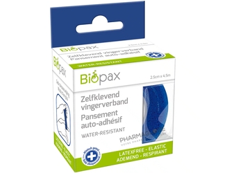 BIOPAX-BANDE-AUTO-ADHESIVE-DOIGT- BLEU-pharmaglobe.lu