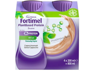 FORTIMEL-PlantBaed-PROTEINE-CAPPUCCINO-4-bouteilles-200ML-pharmaglobe.lu