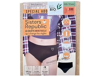 SISTERS-REPUBLIC-SHORTY-12ANS-culotte-menstrulelle-special-ado-pharmaglobe.lu