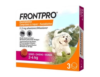 FRONTPRO-CHIEN-S-3-Comprimes-A-CROQUER-VETERINAIRE-2-4KG-pharmaglobe.lu