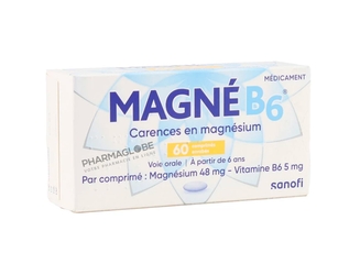 MAGNE-B6-48MG-5MG-60-Comprimes-SouS-BLISTER-carence-magnesium-pharmaglobe.lu