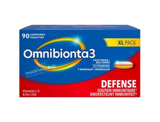 OMNIBIONTA-3-DEFENSE-90-TABS-vitamines-mineraux-soutien-immunitaire-90-comprimes-pharmaglobe.lu