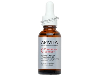 APIVITA-SERUM-ANTIOXYDANT-VITAMINE-C-plus-PROPOLIS-30ML-pharmaglobe.lu