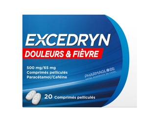 EXCEDRYN-DOULEUR-et-FIEVRE-500MG-par-65MG-20-Comprimes-pharmaglobe.lu