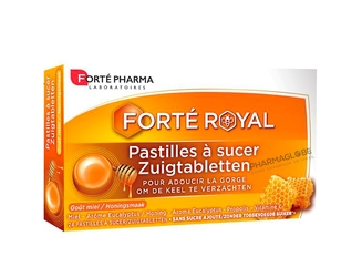 FORTE-ROYAL-PASTILLES-GORGE-MIEL-24-Comprimes-pharmaglobe.lu