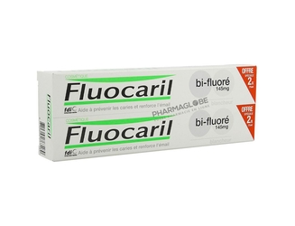 FLUOCARIL-DENTIFRICE-BIFLUORE-145-BLANCHEUR-2-tubes-75ML-pharmaglobe.lu