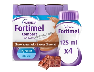 FORTIMEL-COMPACT-2,4-KCAL-CHOCOLAT-4-bouteilles-125ML-pharmaglobe.lu