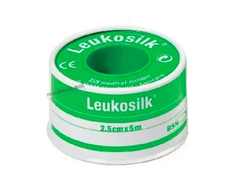 LEUKOSILK-2.50CM-par-5M-pharmaglobe.lu