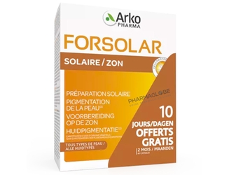 FORSOLAR-SOLAIRE-30-fois-2-CAPSULES-10-JOURS-OFFERTS-pharmaglobe.lu