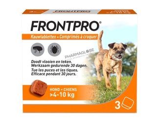 FRONTPRO-CHIEN-M-4-10KG-3-Comprimes-A-CROQUER-VETERINAIRE-pharmaglobe.lu