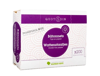 Marque-Verte-BATONNETS-COTON-TIGE-A-200-quotisoin-pharmaglobe.lu