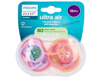 AVENT-SUCETTE-AIR-plus-18-Mois-LILA-FUSCHIA-MOTIF-pharmaglobe.lu