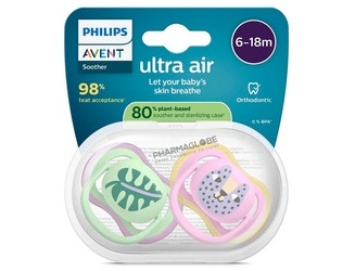 AVENT-SUCETTE-AIR-+6Mois-FEUILLE-CHAT-pharmaglobe.lu
