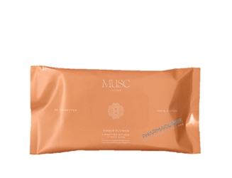 musc-intime-lingettes-intimes-amber-flower-100-coton-30-pieces-pharmaglobe