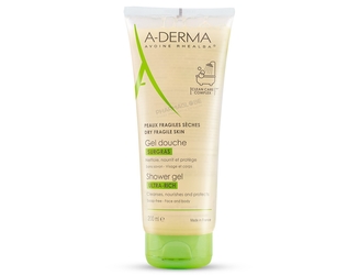 ADERMA-INDISP-NF-GEL-DOUCHE-SURGR-200ML-gel-douche-surgras-peaux-fragiles-seches-pharmaglobe