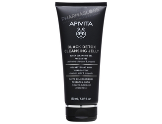 APIVITA-BLACK-DETOX-CLEANSER-150-ML-gel-nettoyant-noir-visage-yeux-pharmaglobe
