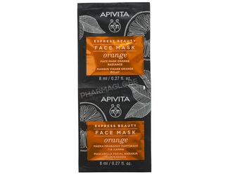 APIVITA-EXPRESS-ECLAT-ORANGE-2x8ML-masque-visage-orange-eclat-2-unidoses-8ml-pharmaglobe.