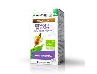 ARKO-MUCIVITAL-ISPAGHUL-BIO-45-CAPS-Arkopharma-arkogelules-ispaghul-mucivital-bio-45-capsules-transit-intestinal-pharmaglobe