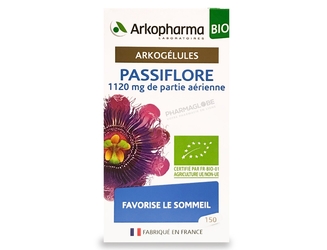 ARKOGELULES-PASSIFLORE-BIO-150-gelules-Arkopharma-favorise-sommeil-pharmaglobe