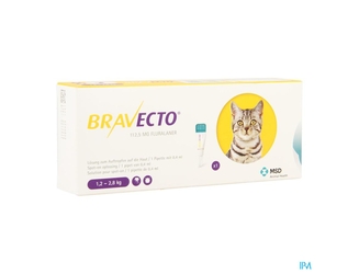 Bravecto 112,5mg Spot On Sol Chat 1,2-2,8kg Pip. 1