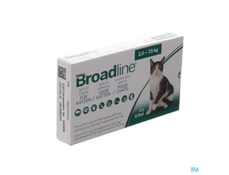 Broadline Spot-on Chat 2,5kg-7,5kg 3x0,9ml