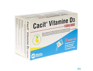 Cacit Vit. D3 1000mg/880iu Gran Efferv. Sach 30