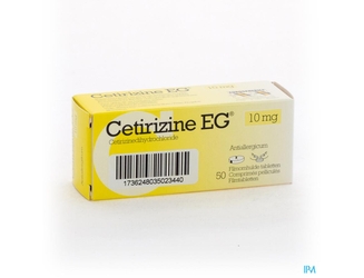 Cetirizine Eg Comp 50 X 10mg