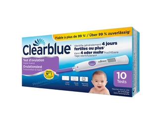 CLEARBLUE-TEST-OVUL-ADVANCED A-10-Clearblue-test-ovulation-digital-avance-fiable-a-plus-de-99-pour-cent-identifie-4-jours-fertiles-10-tests-pharmaglobe