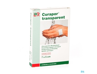 Curapor Transparent Steril 7cmx 5cm 5 13099