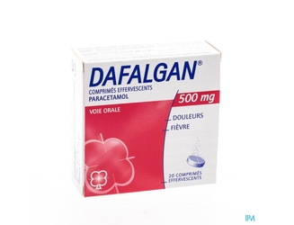 Dafalgan Eff 500mg Comp 20